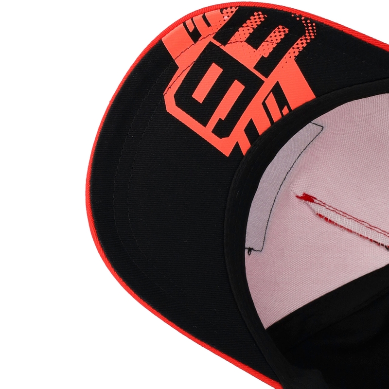 Gorra infantil con parche Ducati Marc Marquez Baseball 93 en negro y rojo