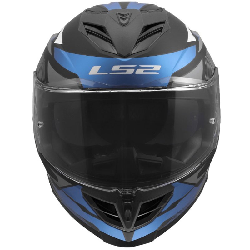 Casco integral de motocicleta LS2 FF818 Storm III Komai negro-azul
