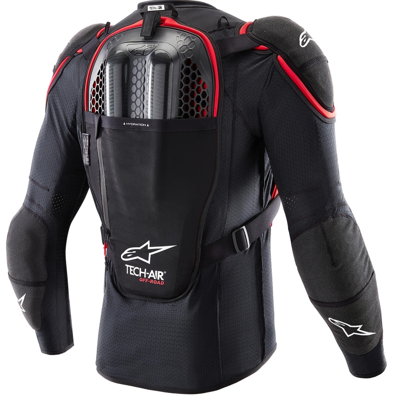 Chaleco airbag para moto Alpinestars TECH-AIR®OFF-ROAD negro-rojo