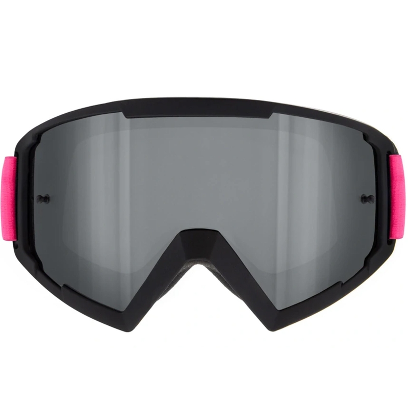 Gafas de motocross Red Bull Spect Whip negras con lente plateada