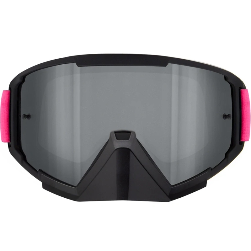 Gafas de motocross Red Bull Spect Whip negras con lente plateada