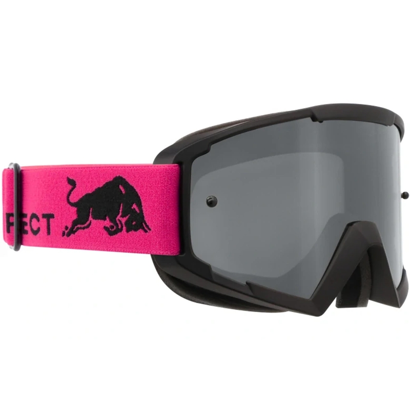 Gafas de motocross Red Bull Spect Whip negras con lente plateada