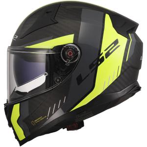Casco integral de motocicleta LS2 FF811 Vector II C Grid 06 amarillo mate HV