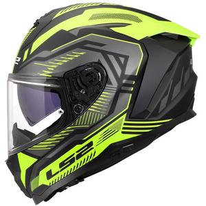Casco integral de motocicleta LS2 FF817 Challenger II Dravix amarillo mate HV