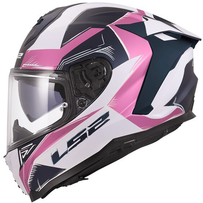 Casco integral de motocicleta LS2 FF817 Challenger II Flaman lavanda mate