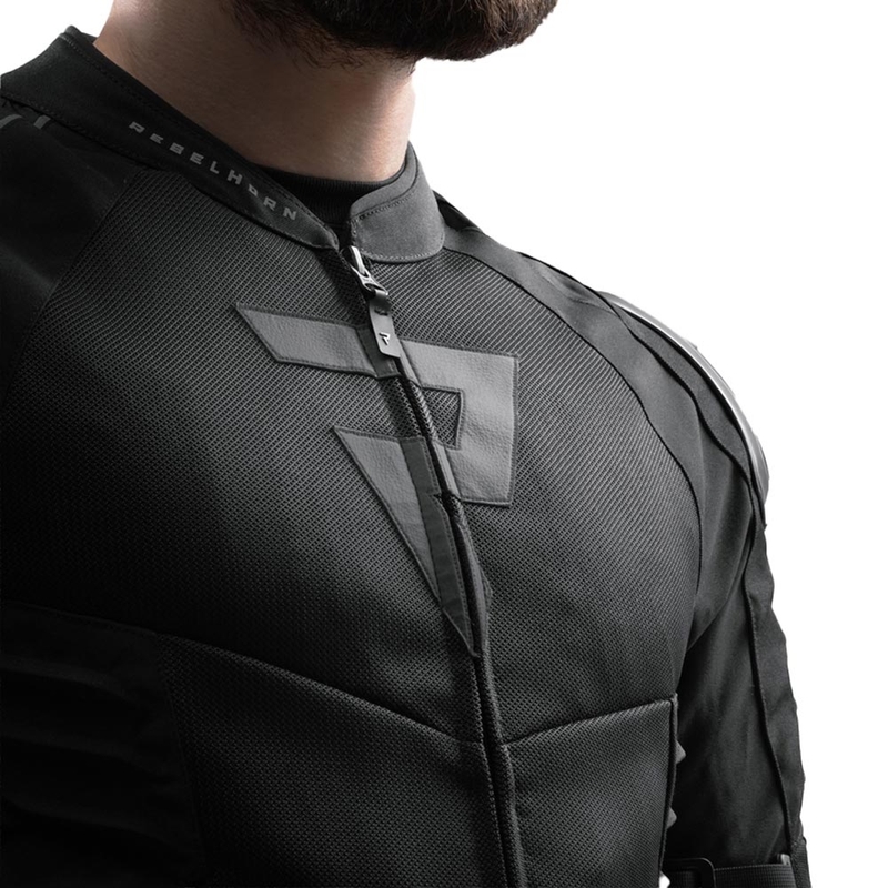 Chaqueta de moto Rebelhorn Vandal 2 Air negra