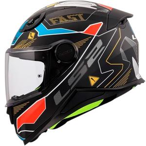 Casco integral de moto infantil LS2 FF812 Zero gris-rojo