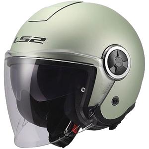 Casco de moto jet LS2 OF620 Classy Solid gris mate-cometa