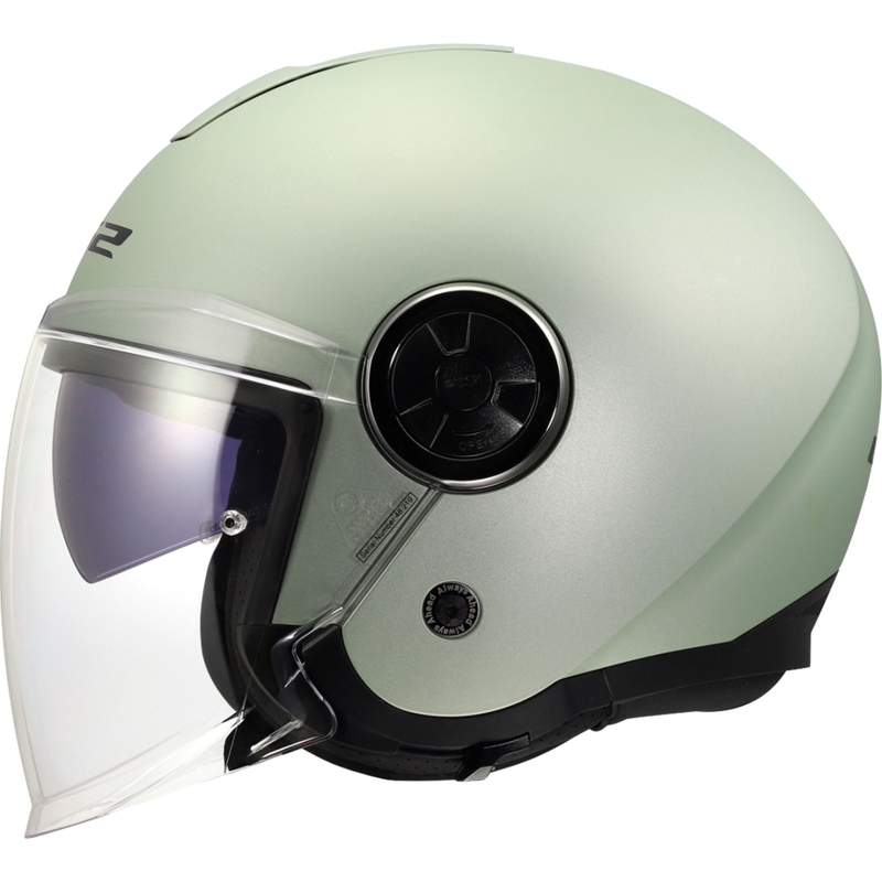 Casco de moto jet LS2 OF620 Classy Solid gris mate-cometa