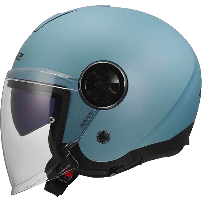 Casco de moto abierto LS2 OF620 Classy Solid azul perla mate
