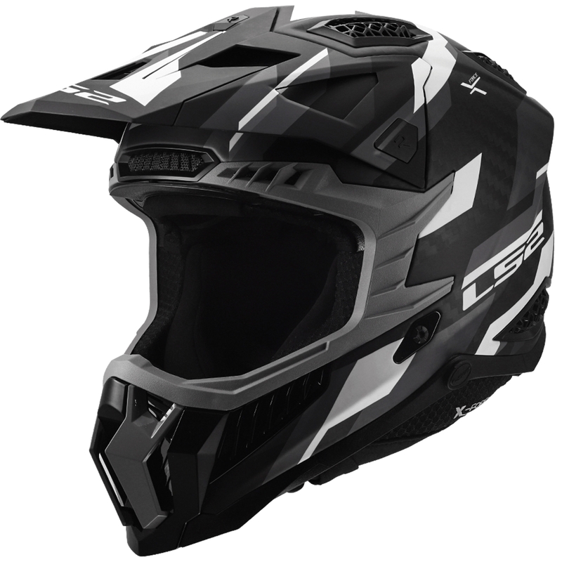 Casco de motocross LS2 MX703 X-Force Phantom negro mate-gris