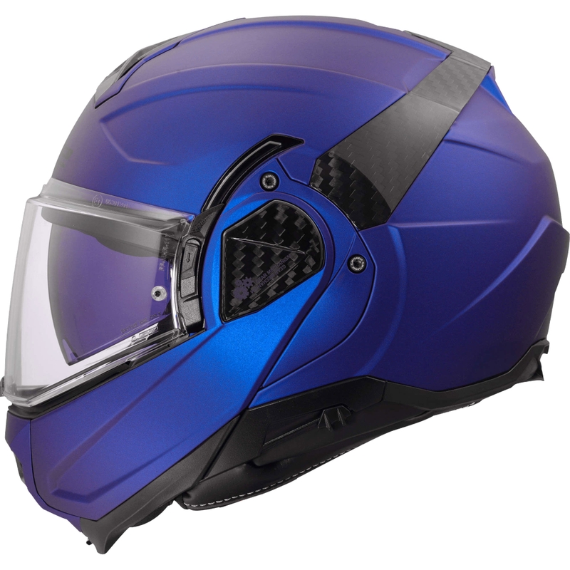 Casco de moto abatible LS2 FF910 Advant II Solid azul marino mate
