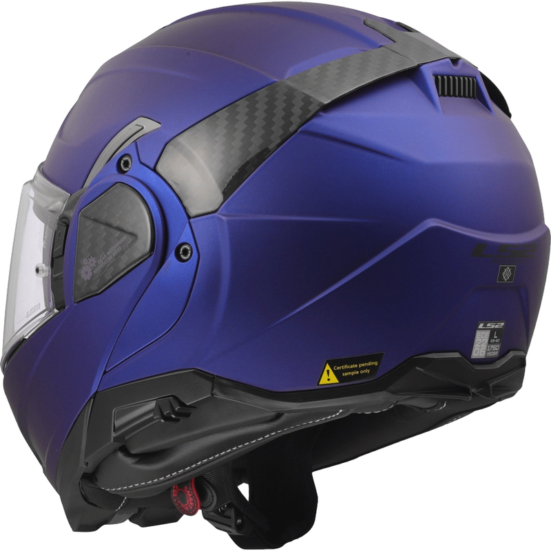 Casco de moto abatible LS2 FF910 Advant II Solid azul marino mate