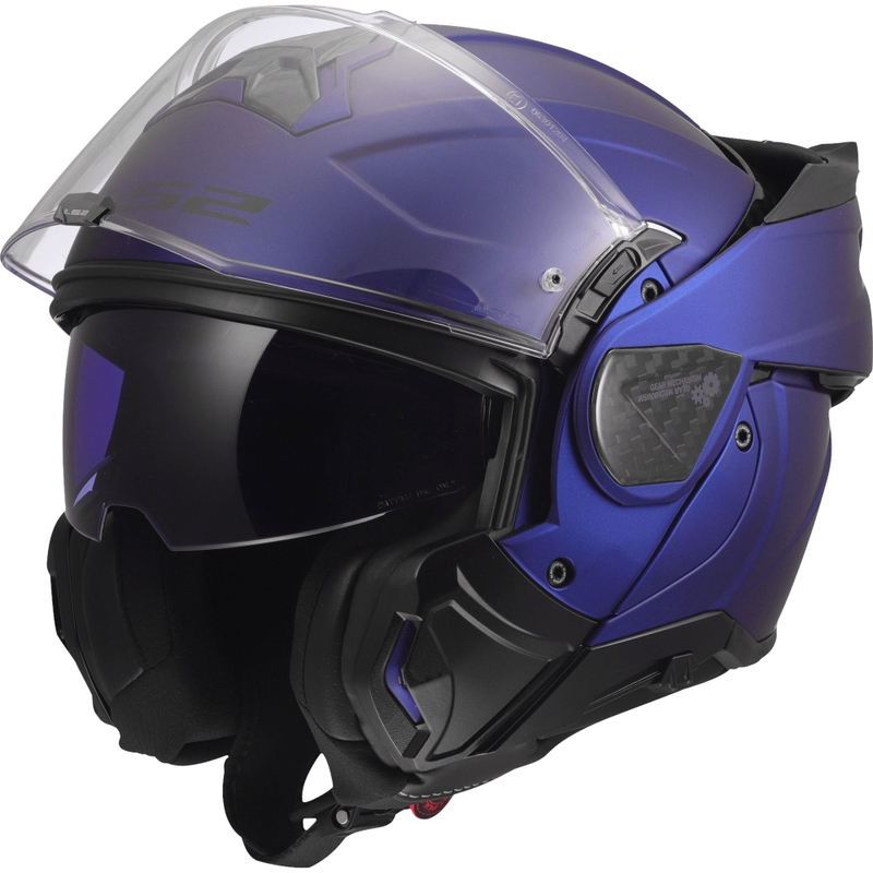 Casco de moto abatible LS2 FF910 Advant II Solid azul marino mate