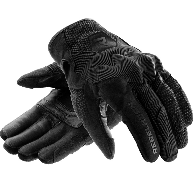 Guantes de moto para mujer Rebelhorn Core negro