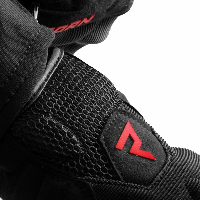 Guantes de moto para mujer Rebelhorn Core negro-rojo