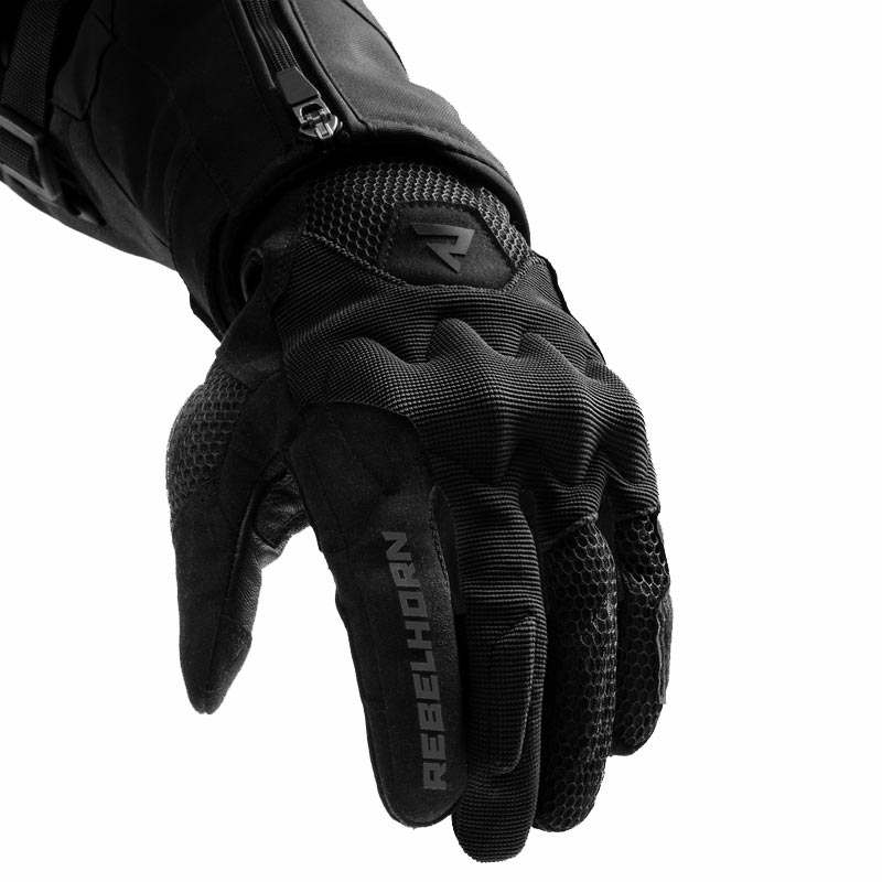 Guantes de moto Rebelhorn Core negros