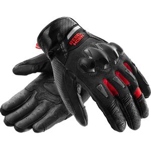 Guantes de moto Rebelhorn Defender negro-rojo