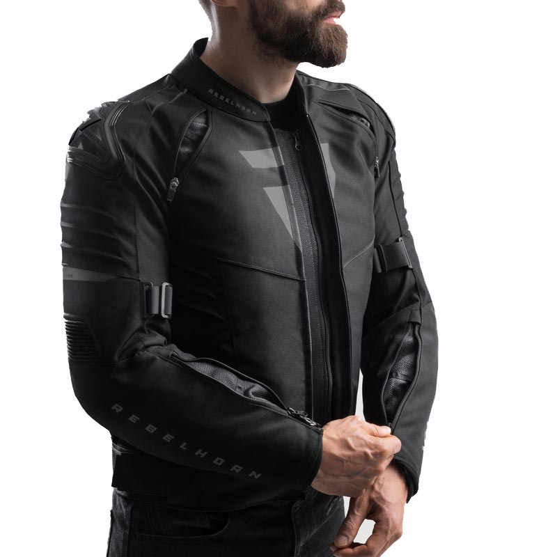 Chaqueta de moto Rebelhorn Vandal 2 negra