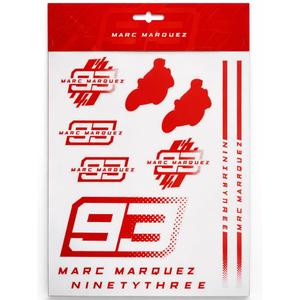 Pegatinas grandes Ducati Marc Márquez MM93 rojas