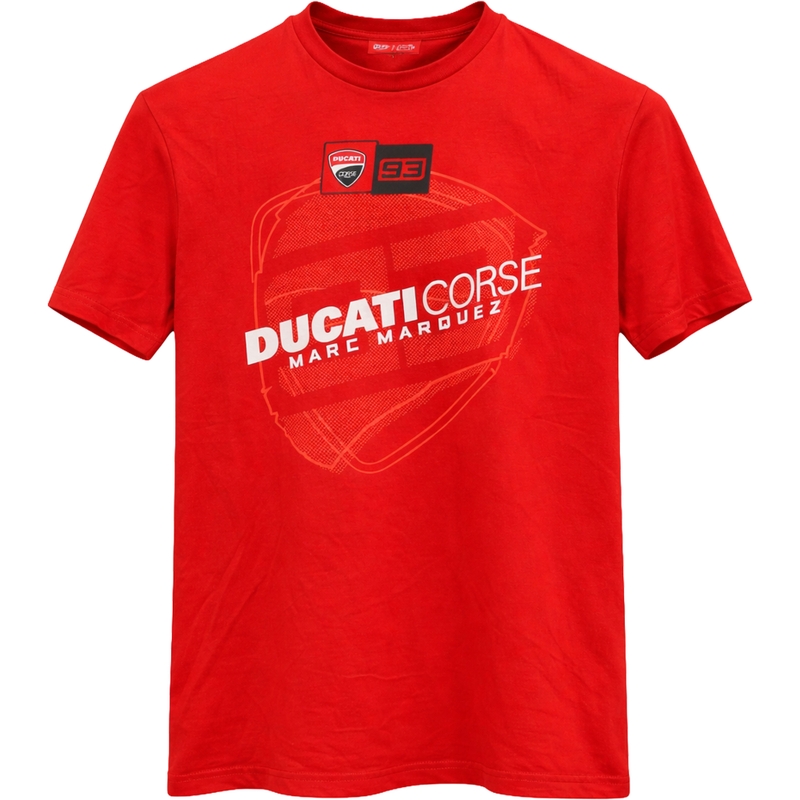 Camiseta Ducati Corse Marc Márquez Big Helmet 93 roja