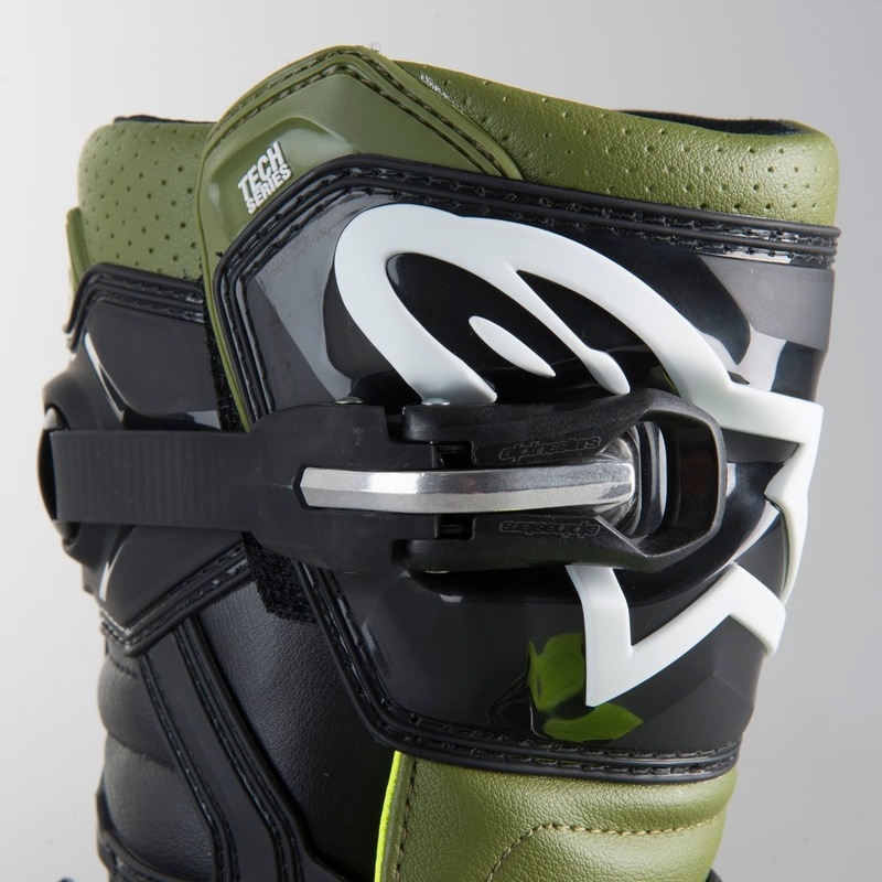 Dětské boty na motorku Alpinestars Tech 7 S černo-zeleno-fluo žluté