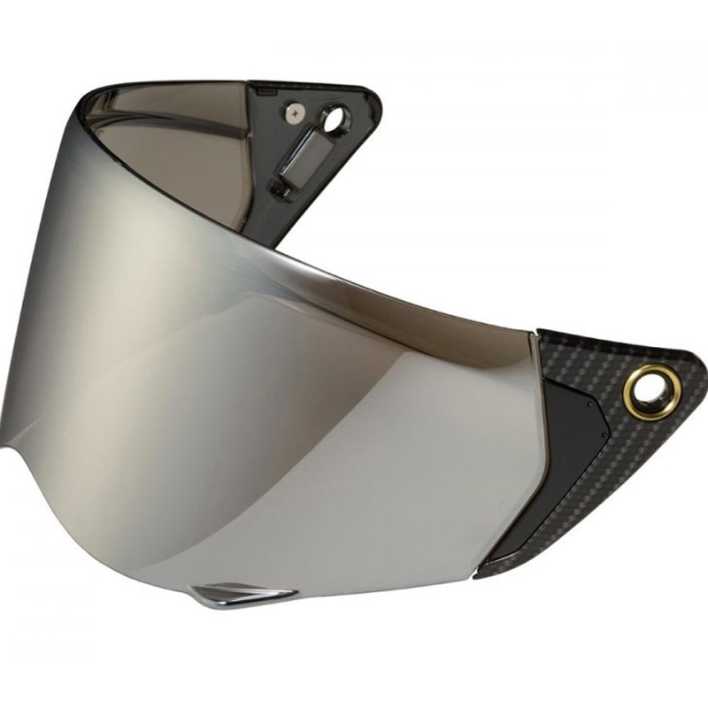 Visera Scorpion KDF-19 para cascos de moto EXO-HX1/CARBON plata clara