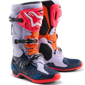 Botas de motocross Alpinestars TECH 10 Limited Edition Records en color negro