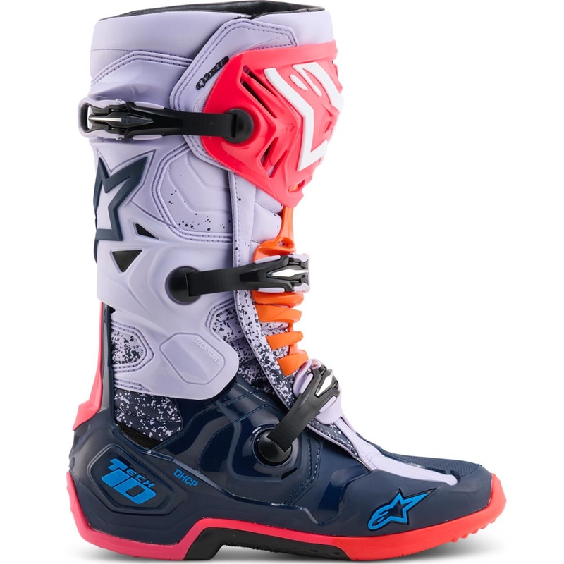 Botas de motocross Alpinestars TECH 10 Limited Edition Records en color negro