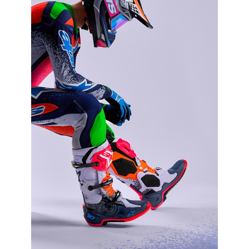 Botas de motocross Alpinestars TECH 10 Limited Edition Records en color negro