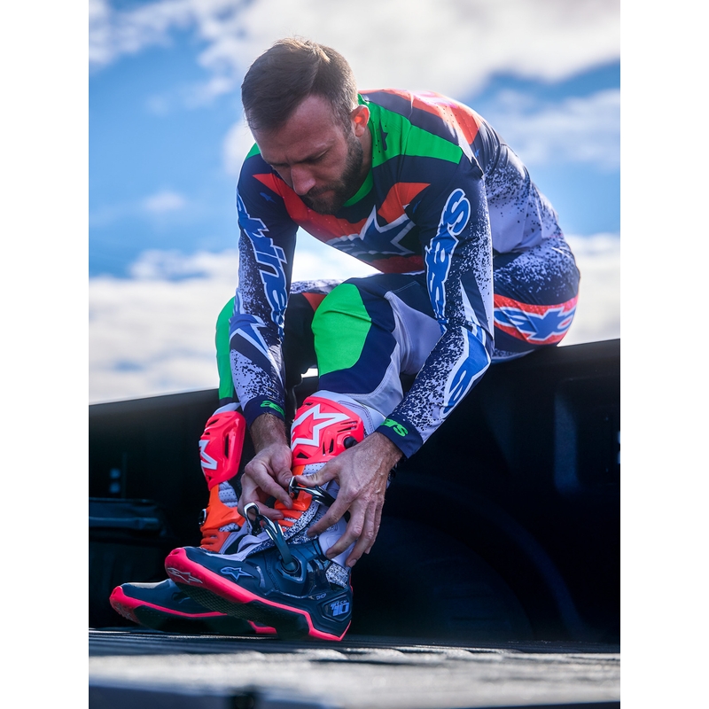 Botas de motocross Alpinestars TECH 10 Limited Edition Records en color negro