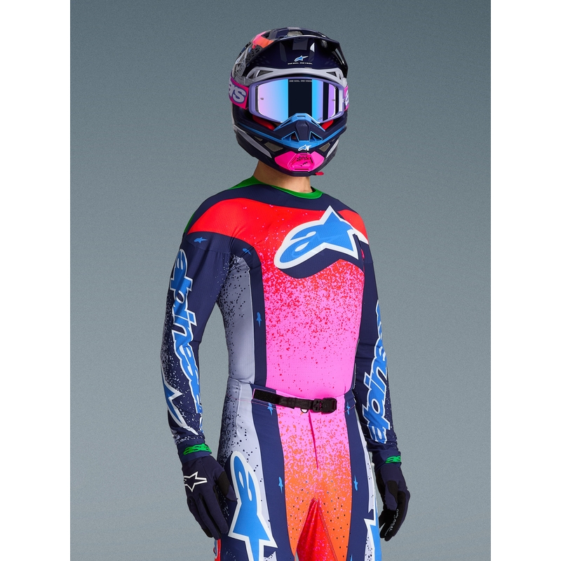 Camiseta de motocross Alpinestars Supertech Limited Edition Records - Gris