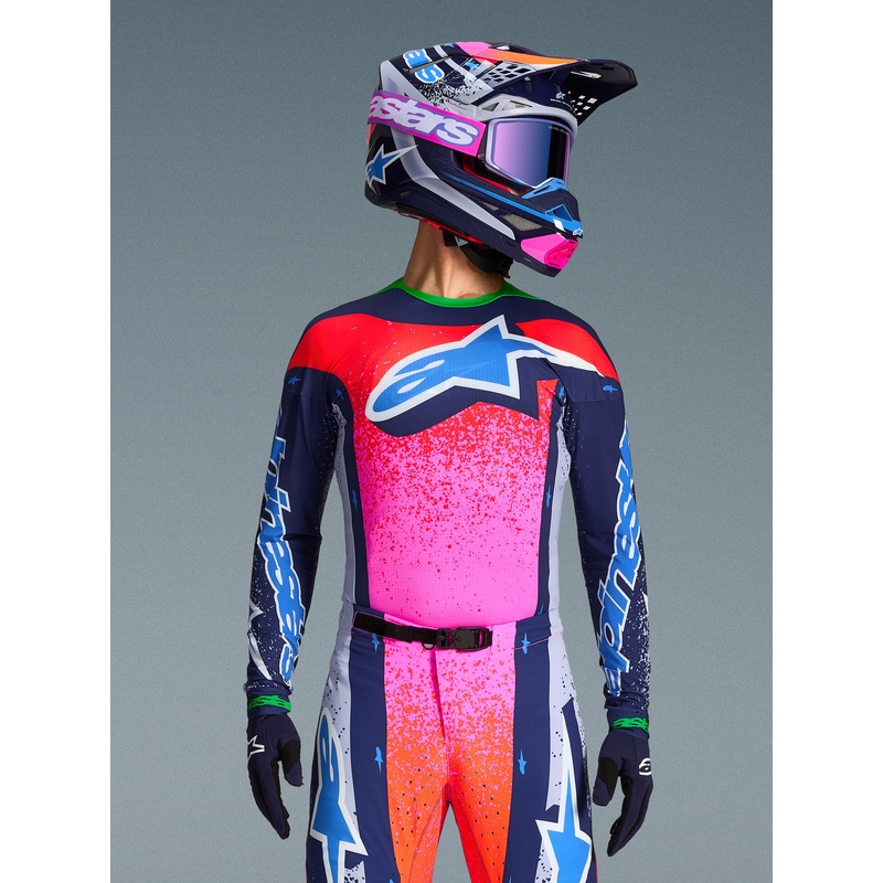 Camiseta de motocross Alpinestars Supertech Limited Edition Records - Gris