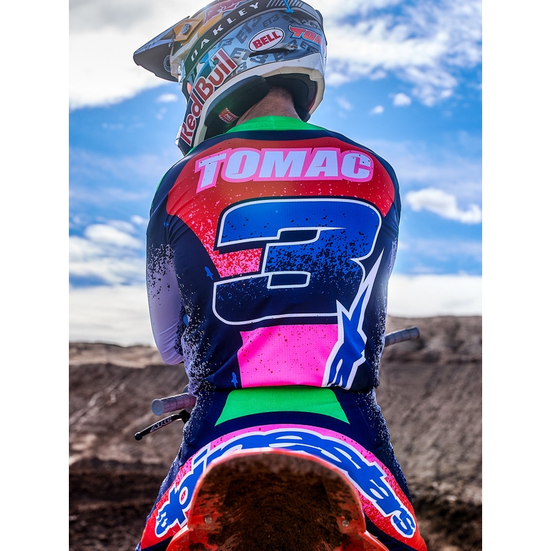 Pantalones de motocross Alpinestars Supertech Limited Edition Records grises