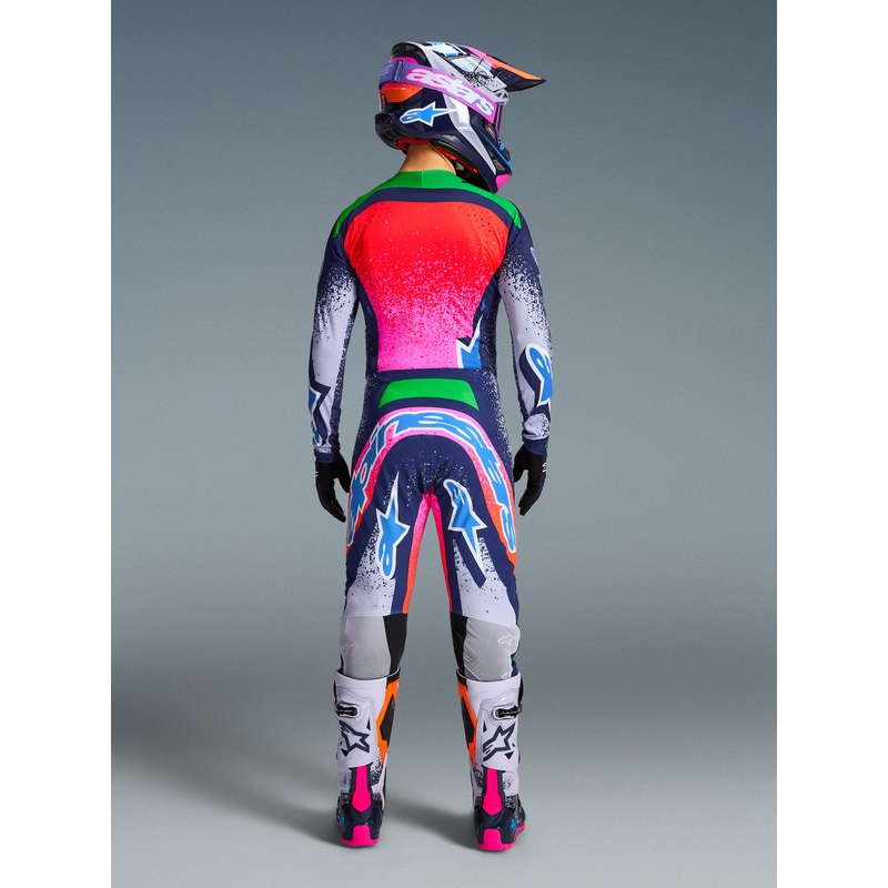 Pantalones de motocross Alpinestars Supertech Limited Edition Records grises