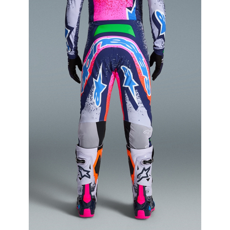 Pantalones de motocross Alpinestars Supertech Limited Edition Records grises