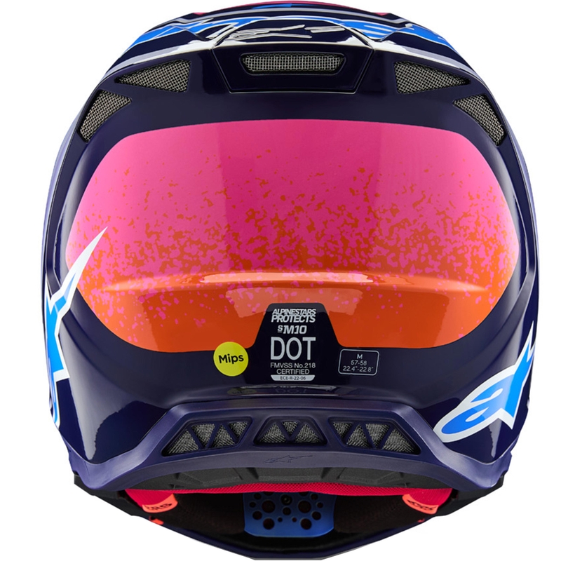 Casco de motocross Alpinestars Supertech S-M10 Limited Edition Records gris