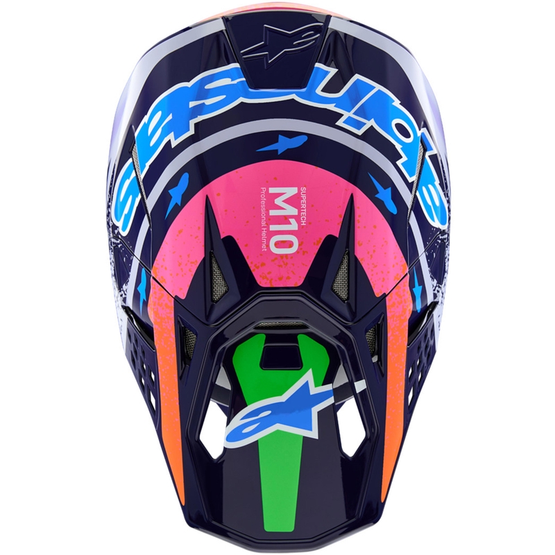 Casco de motocross Alpinestars Supertech S-M10 Limited Edition Records gris