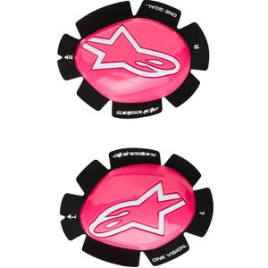Deslizaderas Alpinestars GP Plus (2 unidades), color rosa fluorescente y blanco