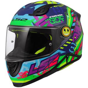 Casco integral de motocicleta para niños LS2 FF812 Svent azul-verde brillante