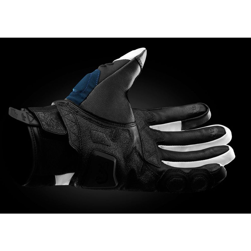 Guantes de moto Furygan Balmaz All Seasons Negro-Azul-Perla