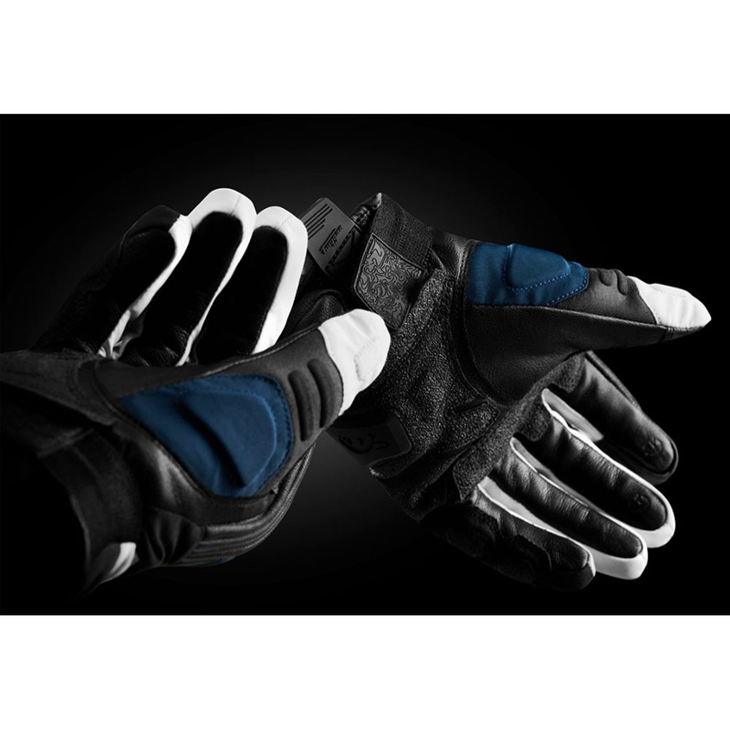 Guantes de moto Furygan Balmaz All Seasons Negro-Azul-Perla