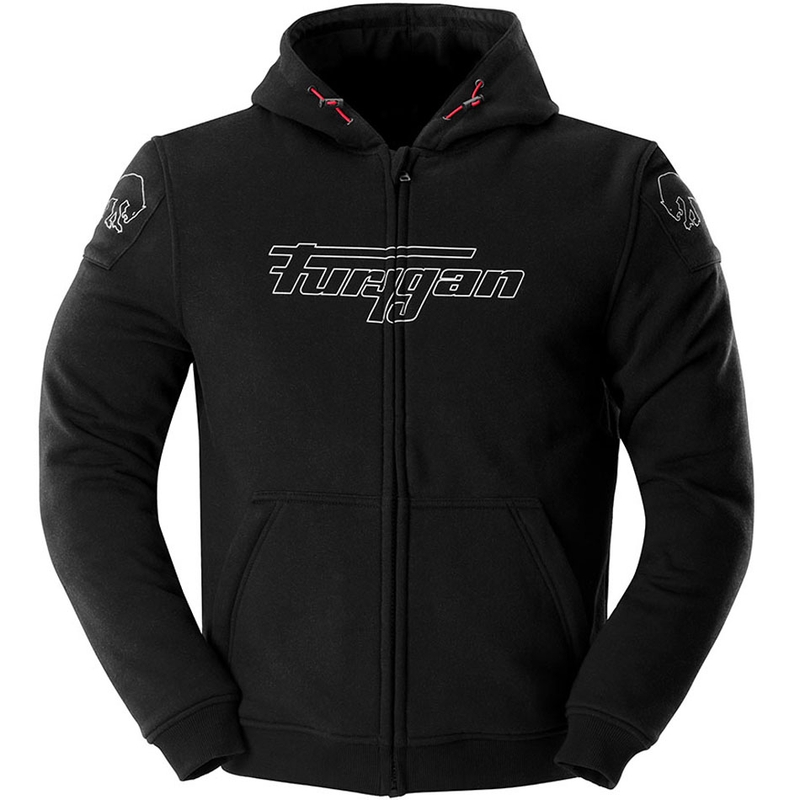 Chaqueta de moto Furygan Livio X Kevlar® negra y blanca