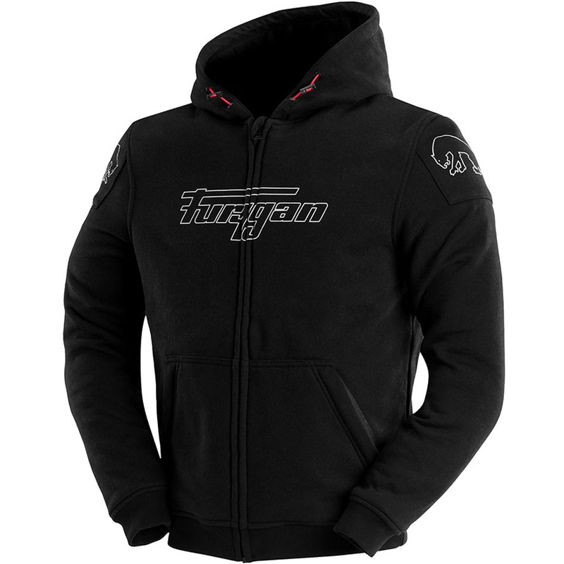 Chaqueta de moto Furygan Livio X Kevlar® negra y blanca