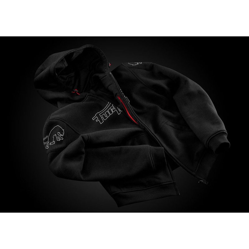 Chaqueta de moto Furygan Livio X Kevlar® negra y blanca