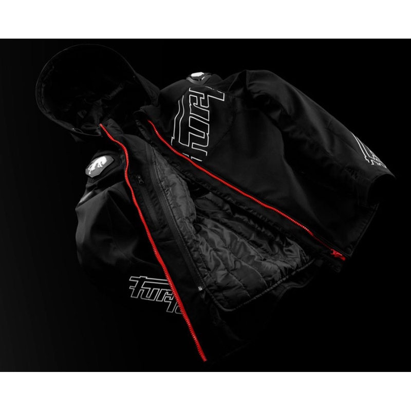 Chaqueta de moto Furygan Sektor Roadster Evo negra-blanca-roja
