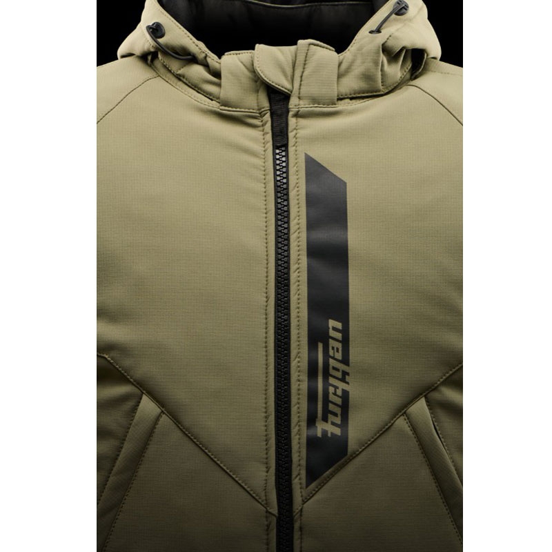 Chaqueta de moto Furygan Evald verde caqui