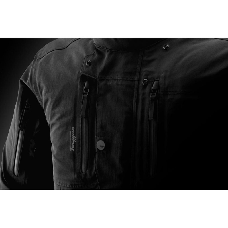 Chaqueta de moto Furygan Harris Trooper negra
