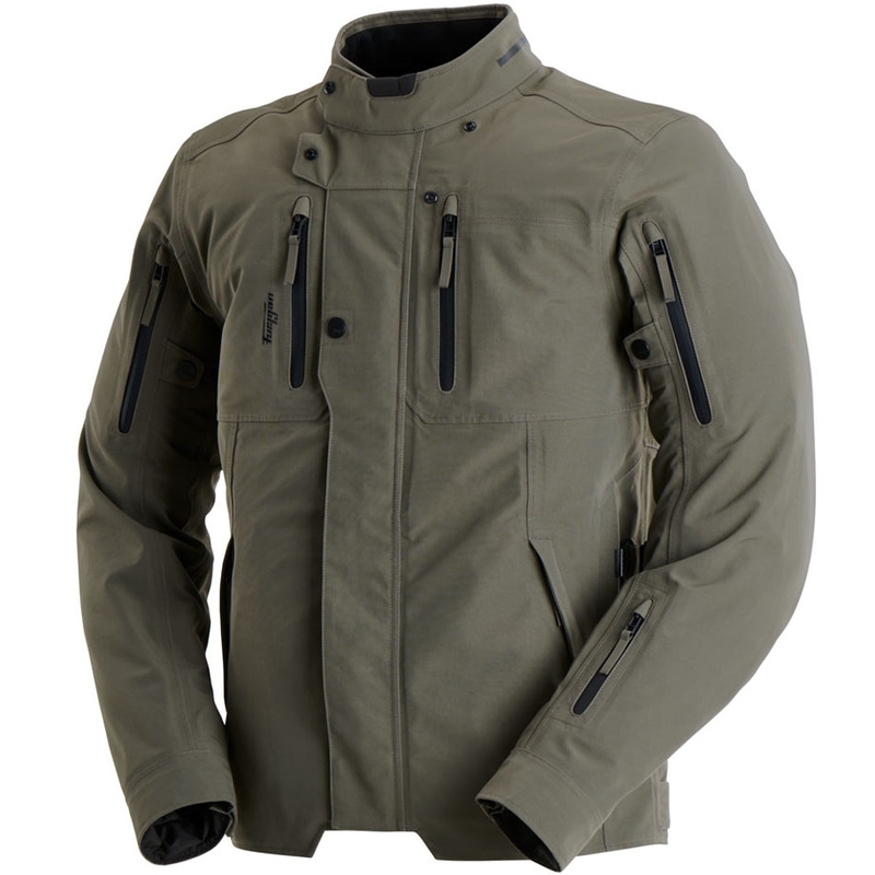Chaqueta de moto Furygan Harris Trooper color verde caqui
