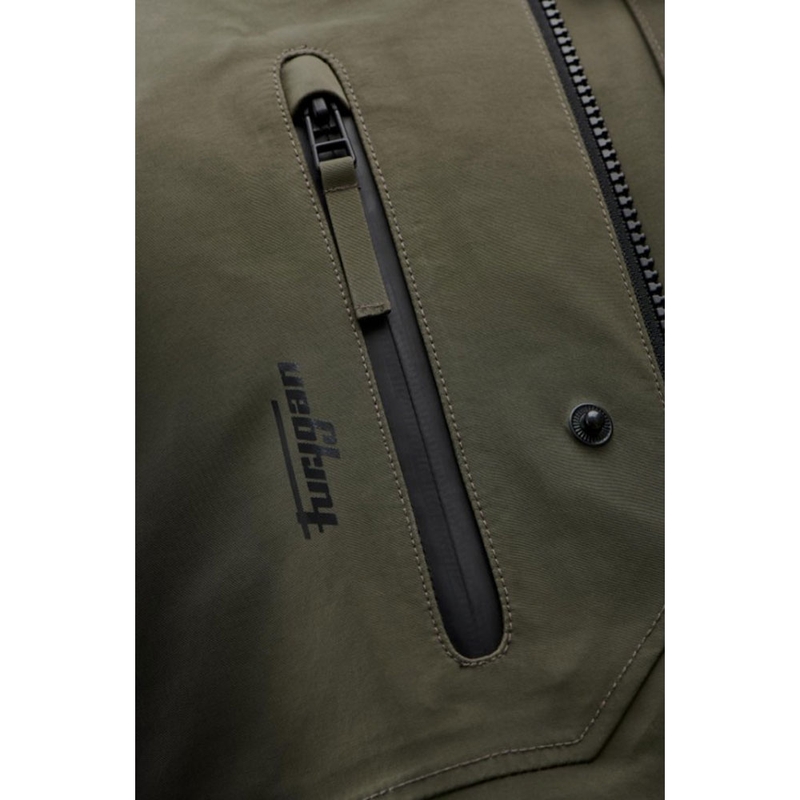 Chaqueta de moto Furygan Harris Trooper color verde caqui
